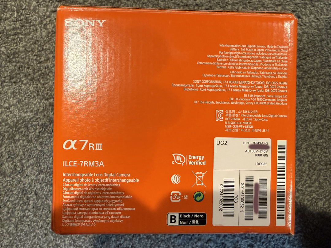 Sony Alpha a7R III Mirrorless Digital Camera (Body Only) BRAND NEW IN BOX