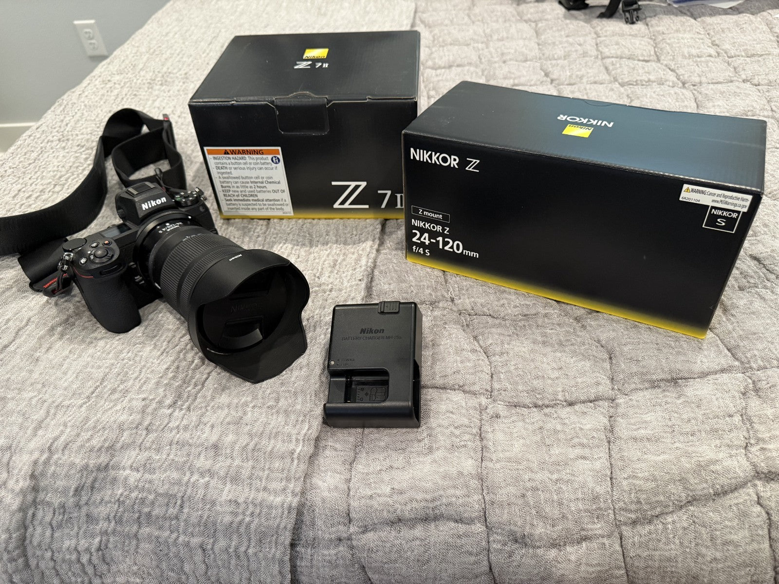 Nikon Z7ii body with Nikkor 24-120/4 S Lens