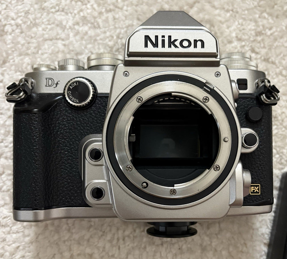 Nikon DF 16.0 MP Digital Camera - Silver, with Four Lenses
