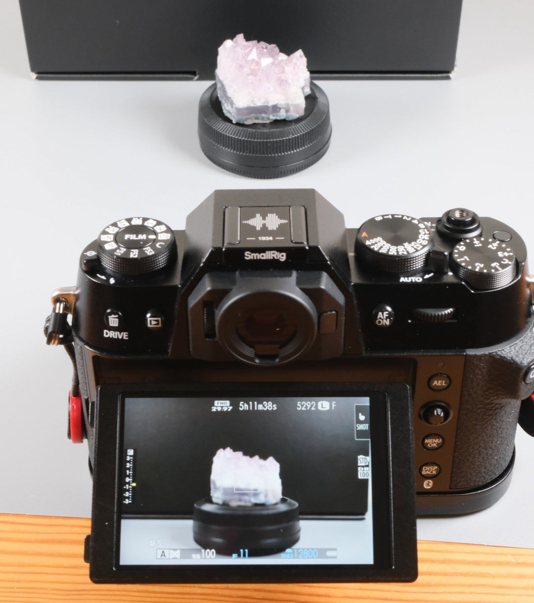 Fujifilm X-T50 Mirrorless Camera with Extras (Grip, Wrist Strap, and Flash)